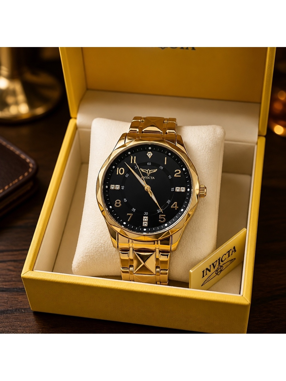 INVICTA SPECIALTY I BLACK & GOLD BEAUTY 40mm reg $299